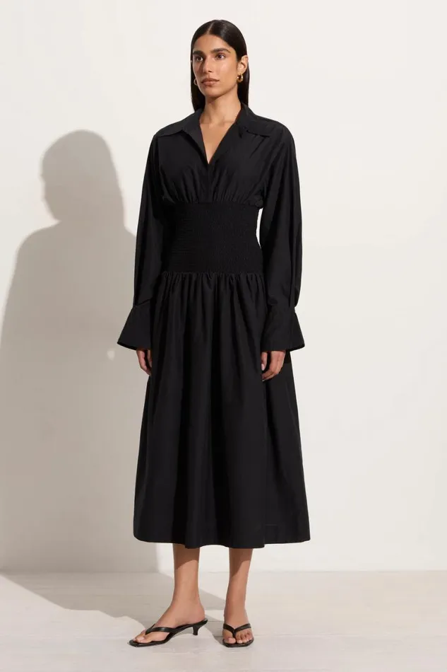 Faithfull The Brand Dresses Cervo Midi Dress Black 8211 Final Sale 8211 Women Faithfull The Brand Dresses Cervo Midi Dress Black 8211 Final Sale 8211 Women