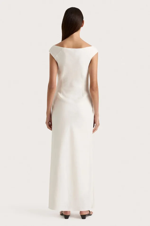 Faithfull The Brand Dresses Ilride Midi Dress White 8211 Women Faithfull The Brand Dresses Ilride Midi Dress White 8211 Women