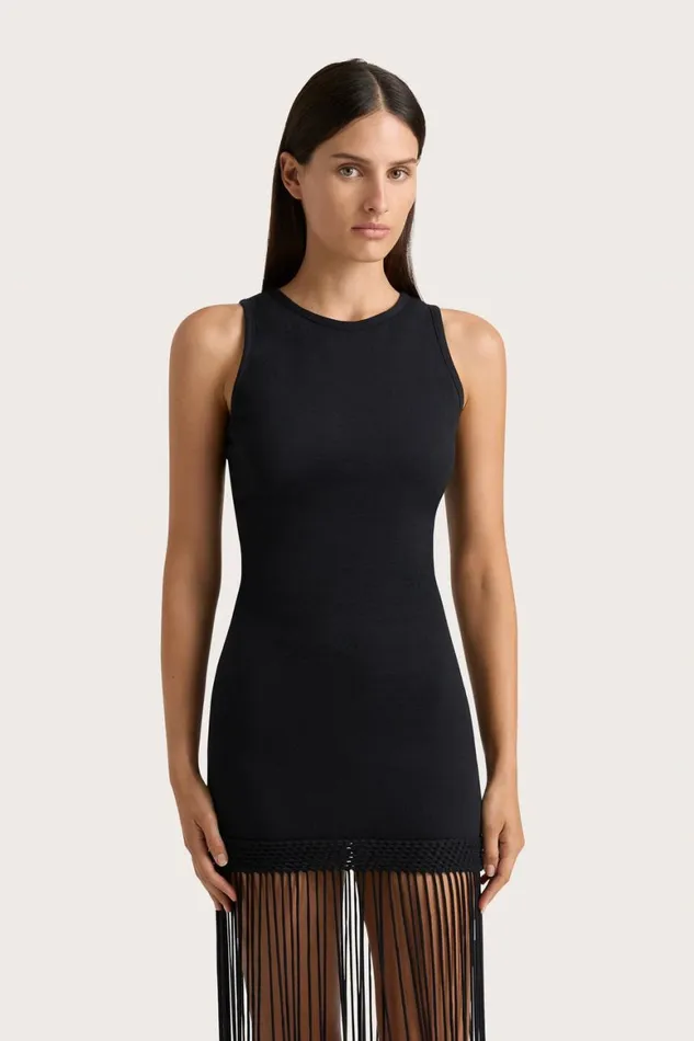 Faithfull The Brand Dresses Maceio Fringed Dress Black 8211 Women Faithfull The Brand Dresses Maceio Fringed Dress Black 8211 Women