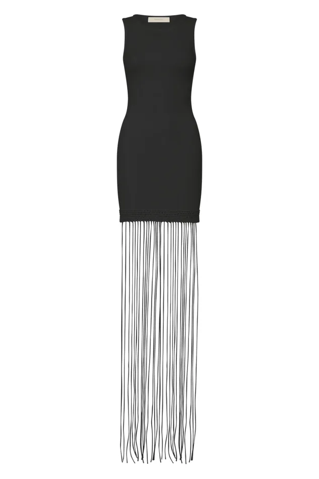 Faithfull The Brand Dresses Maceio Fringed Dress Black 8211 Women Faithfull The Brand Dresses Maceio Fringed Dress Black 8211 Women