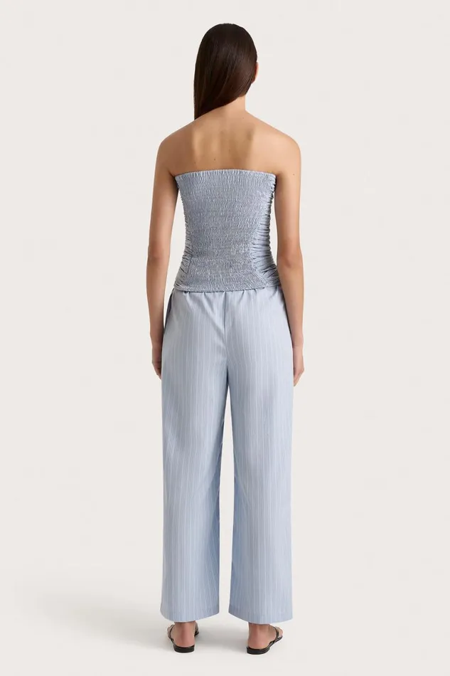 Faithfull The Brand Pants Freja Pant Blue Pinstripe 8211 Women Faithfull The Brand Pants Freja Pant Blue Pinstripe 8211 Women