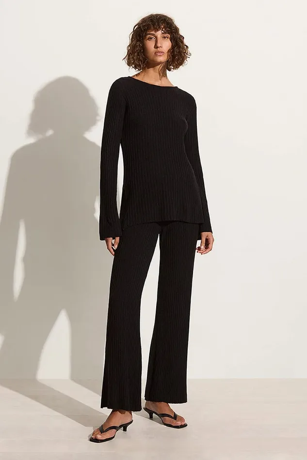 Faithfull The Brand Pants Santi Pant Black 8211 Final Sale 8211 Women