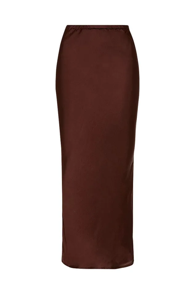 Faithfull The Brand Skirts and Shorts Ancora Skirt Dark Truffle 8211 Final Sale 8211 Women Faithfull The Brand Skirts and Shorts Ancora Skirt Dark Truffle 8211 Final Sale 8211 Women