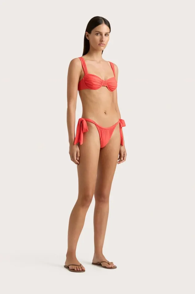Faithfull The Brand Swim Costa Bikini Bottom Vermillion 8211 Women