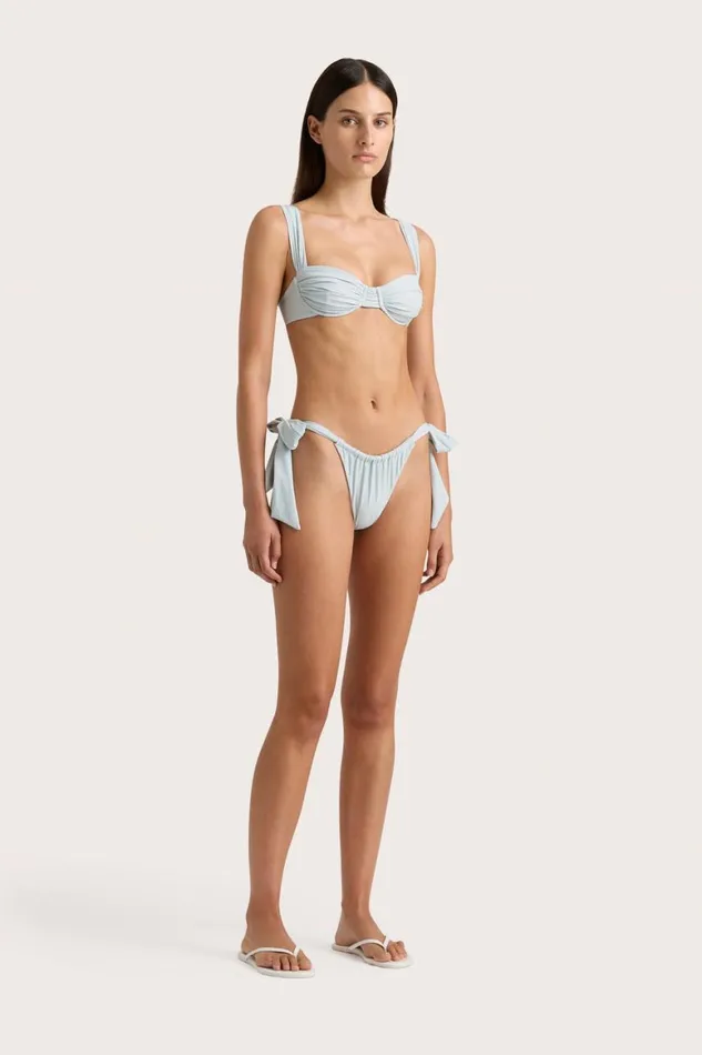 Faithfull The Brand Swim Sol Bikini Top Sky Blue 8211 Women