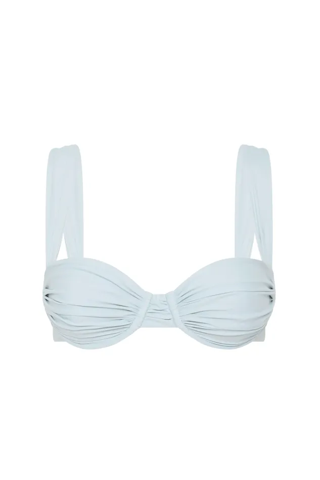 Faithfull The Brand Swim Sol Bikini Top Sky Blue 8211 Women