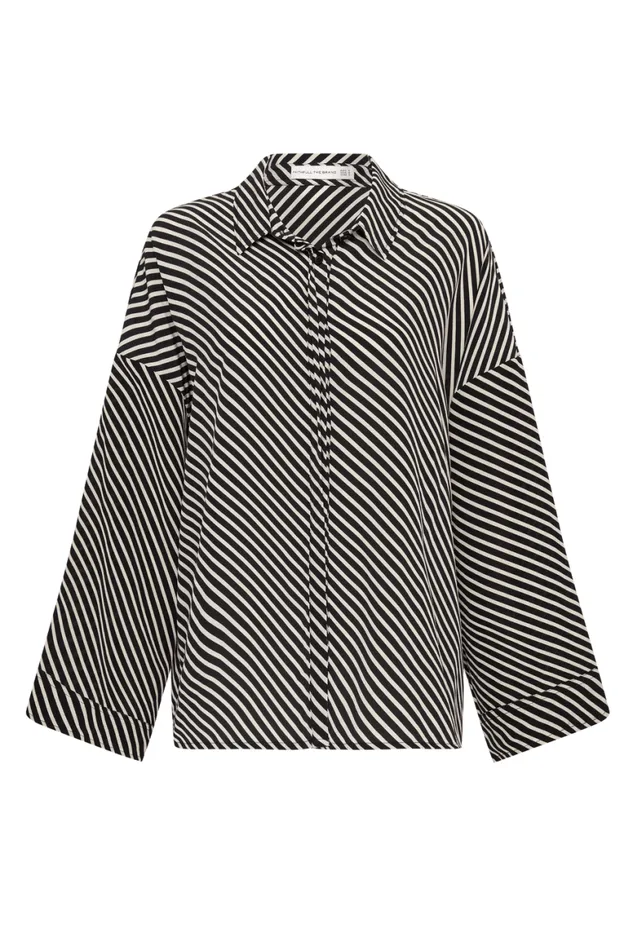Faithfull The Brand Tops Amici Shirt Toscano Stripe Black 8211 Women Faithfull The Brand Tops Amici Shirt Toscano Stripe Black 8211 Women