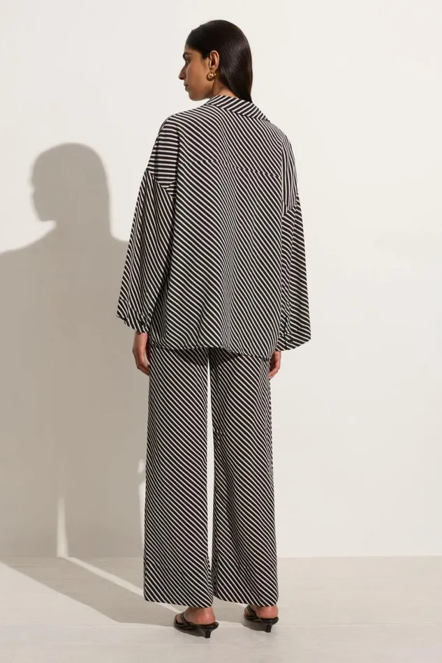 Faithfull The Brand Tops Amici Shirt Toscano Stripe Black 8211 Women Faithfull The Brand Tops Amici Shirt Toscano Stripe Black 8211 Women