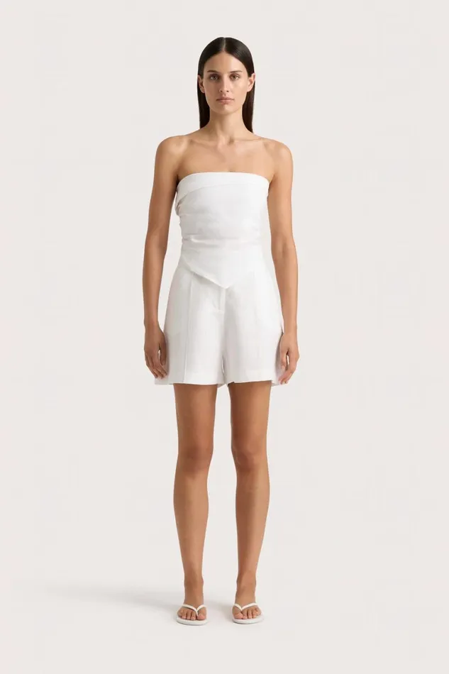 Faithfull The Brand Tops Antibes Strapless Top White 8211 Women
