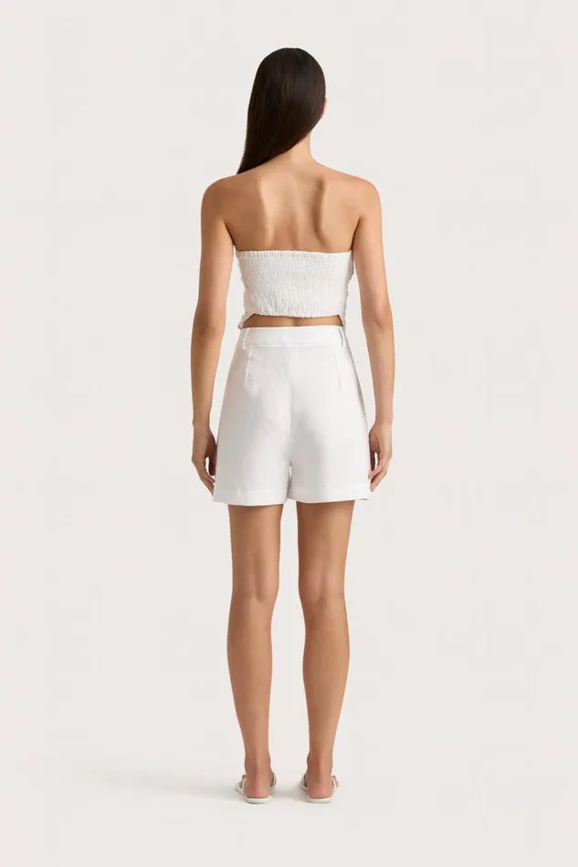 Faithfull The Brand Tops Antibes Strapless Top White 8211 Women Faithfull The Brand Tops Antibes Strapless Top White 8211 Women
