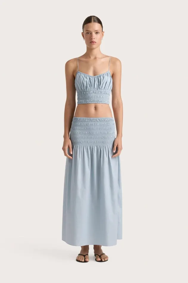 Faithfull The Brand Tops Baia Top Sky Blue 8211 Women