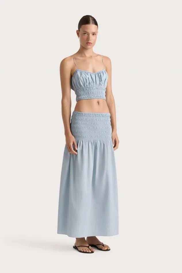 Faithfull The Brand Tops Baia Top Sky Blue 8211 Women Faithfull The Brand Tops Baia Top Sky Blue 8211 Women