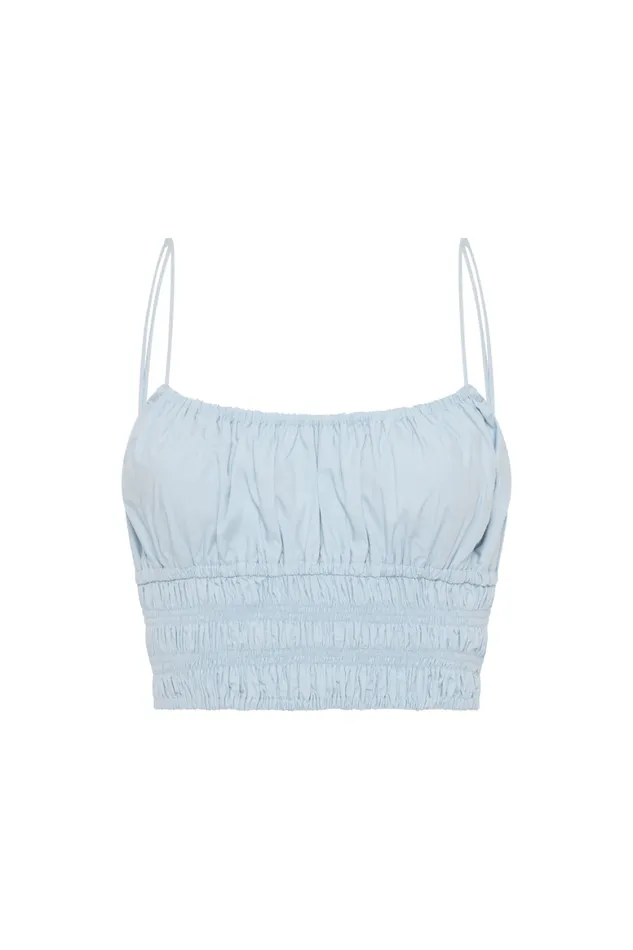 Faithfull The Brand Tops Baia Top Sky Blue 8211 Women Faithfull The Brand Tops Baia Top Sky Blue 8211 Women