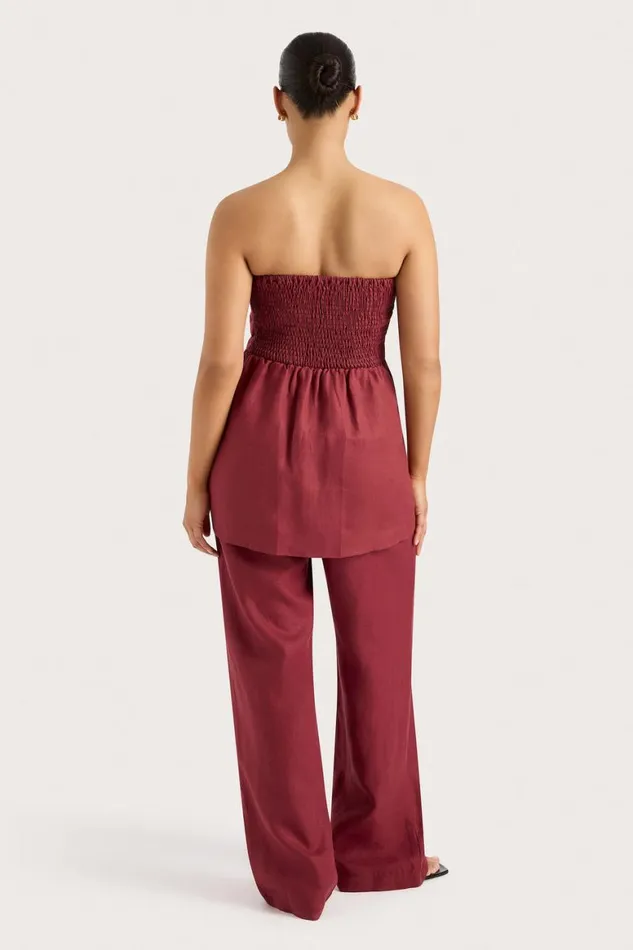 Faithfull The Brand Tops Boe Tunic Top Wine 8211 Women Faithfull The Brand Tops Boe Tunic Top Wine 8211 Women