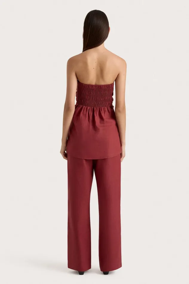 Faithfull The Brand Tops Boe Tunic Top Wine 8211 Women Faithfull The Brand Tops Boe Tunic Top Wine 8211 Women
