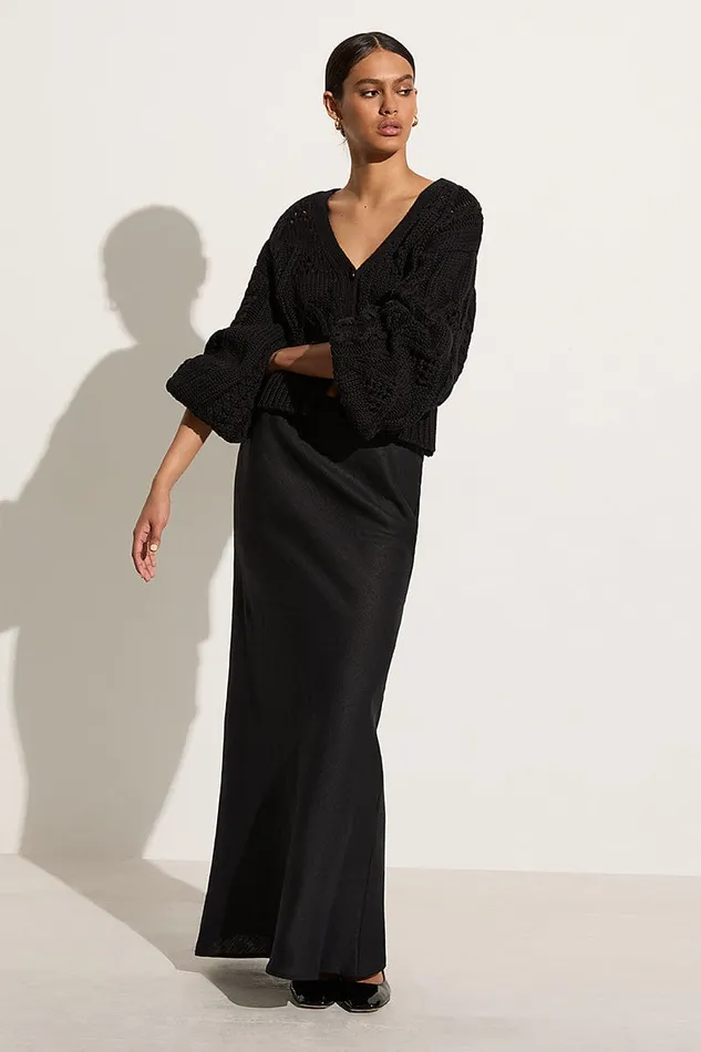 Faithfull The Brand Tops Dayana Cardigan Black 8211 Final Sale 8211 Women Faithfull The Brand Tops Dayana Cardigan Black 8211 Final Sale 8211 Women