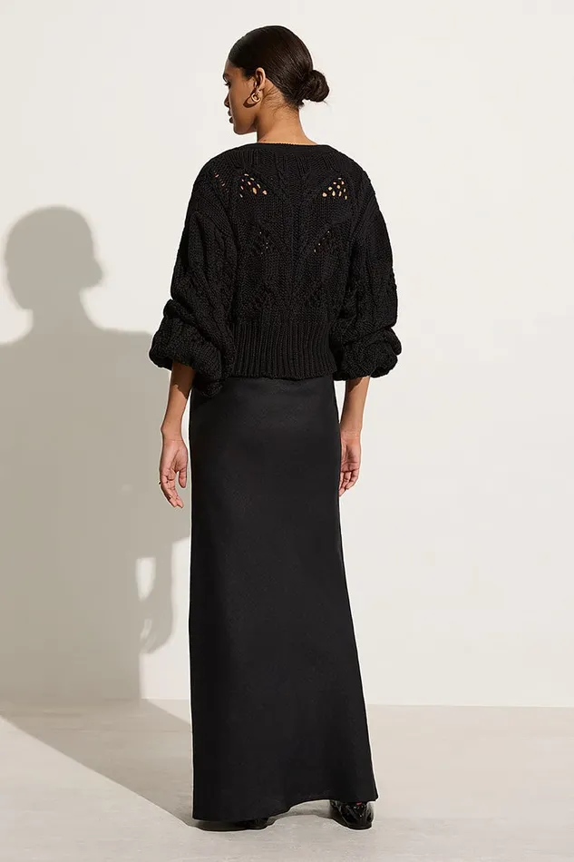 Faithfull The Brand Tops Dayana Cardigan Black 8211 Final Sale 8211 Women Faithfull The Brand Tops Dayana Cardigan Black 8211 Final Sale 8211 Women
