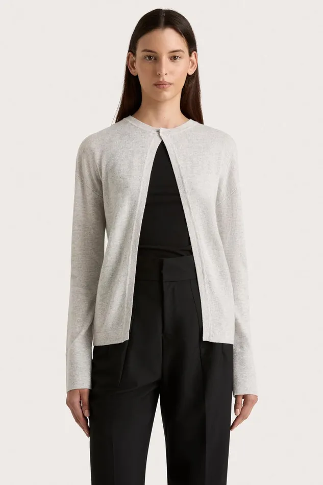 Faithfull The Brand Tops Frederikke Cashmere Cardigan Grey Marle 8211 Women Faithfull The Brand Tops Frederikke Cashmere Cardigan Grey Marle 8211 Women