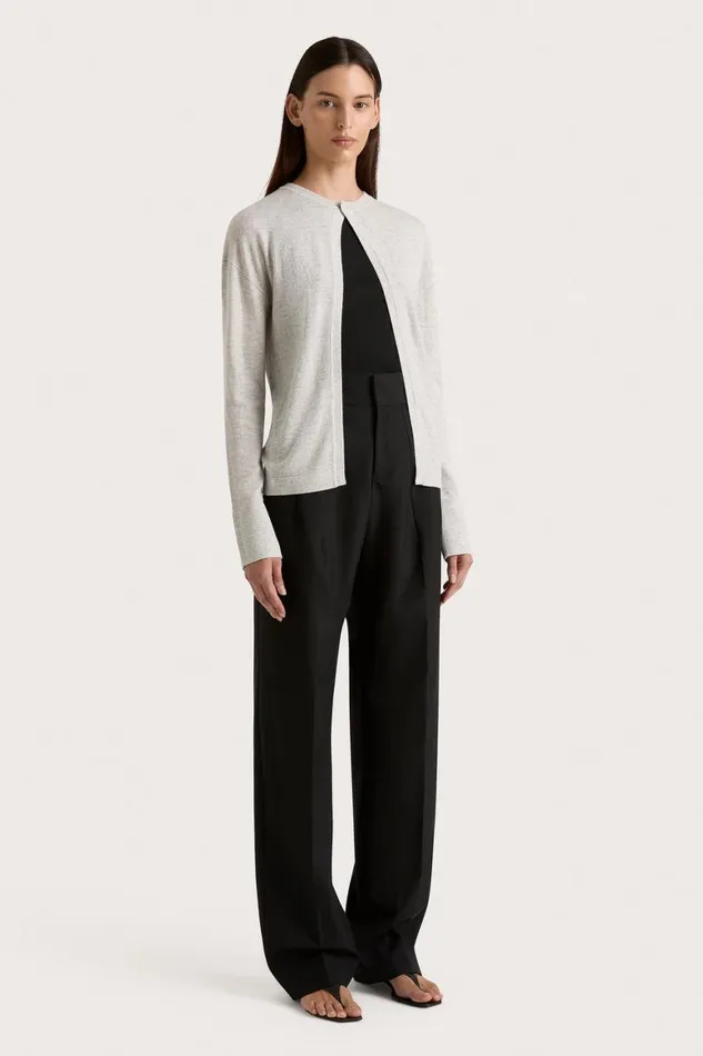 Faithfull The Brand Tops Frederikke Cashmere Cardigan Grey Marle 8211 Women Faithfull The Brand Tops Frederikke Cashmere Cardigan Grey Marle 8211 Women