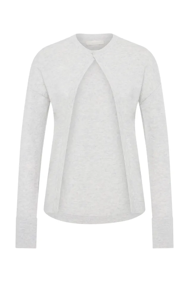 Faithfull The Brand Tops Frederikke Cashmere Cardigan Grey Marle 8211 Women Faithfull The Brand Tops Frederikke Cashmere Cardigan Grey Marle 8211 Women
