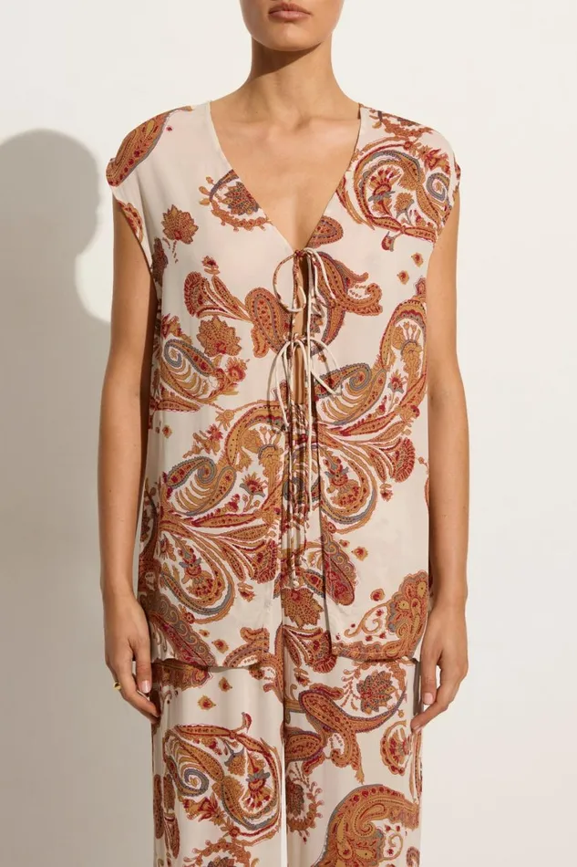 Faithfull The Brand Tops Ionica Top Alessia Paisley 8211 Final Sale 8211 Women Faithfull The Brand Tops Ionica Top Alessia Paisley 8211 Final Sale 8211 Women