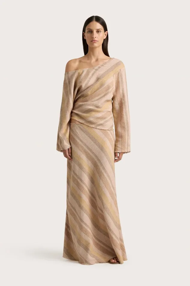 Faithfull The Brand Tops Sao Paulo Top Terracotta Stripe 8211 Women Faithfull The Brand Tops Sao Paulo Top Terracotta Stripe 8211 Women