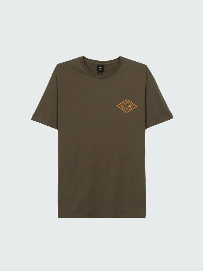 Finisterre TShirts Men Diamond Logo TShirt Olive