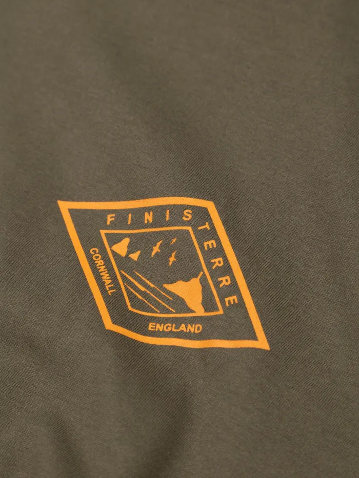 Finisterre TShirts Men Diamond Logo TShirt Olive