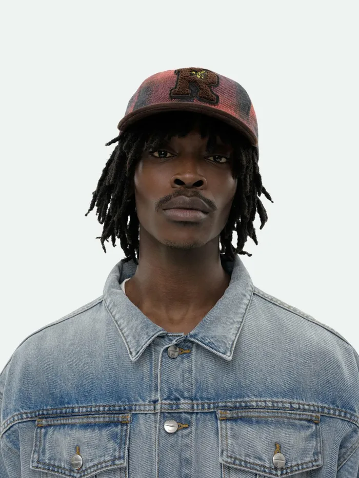 FLANNEL R PATCH 6PANEL HAT Unisex Rhude Structured Hats