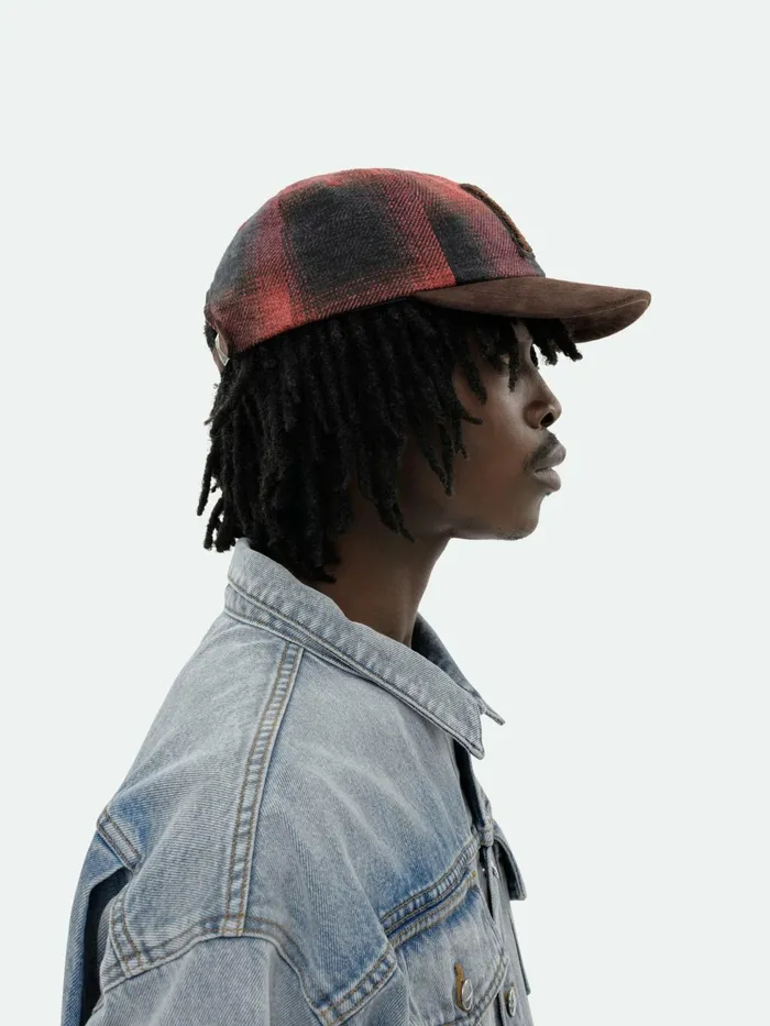 FLANNEL R PATCH 6PANEL HAT Unisex Rhude Structured Hats