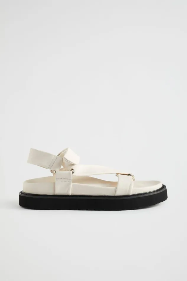 Flats Woman Seed Heritage Pia Footbed Sandal Bone