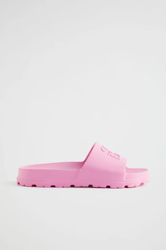 Flats Woman Seed Heritage Quad Logo Slide Pink Gin