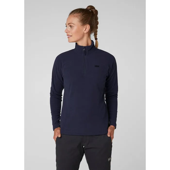 Fleece Women Helly Hansen W DAYBREAKER 12 ZIP FLEECE 994 Black