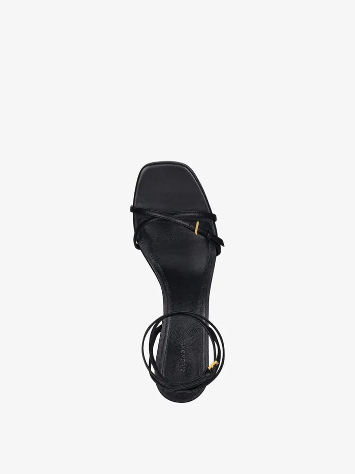 G Cube Sandals In Leather Black Women Givenchy Heels