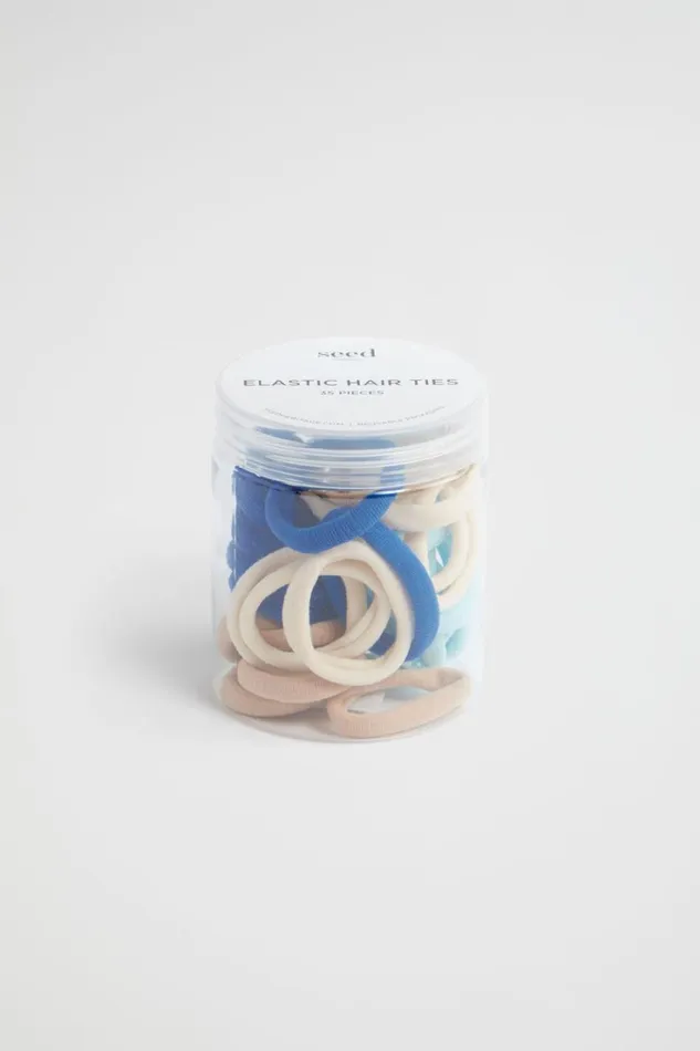 Hair Accessories Woman Seed Heritage Hair Tie Set Shimmer Blue