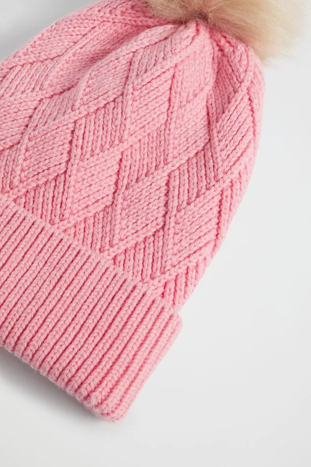 Hats Beanies and Caps Girl Seed Heritage Twisted Cable Beanie Camelia