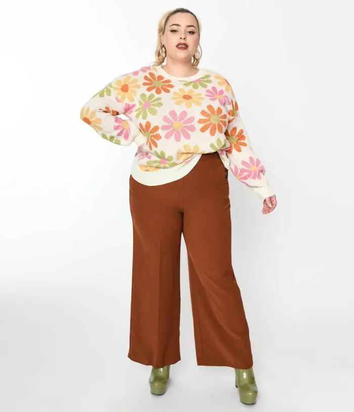 Hell Bunny Ginger Swing Pants ClothingPlus Unique Vintage Pants