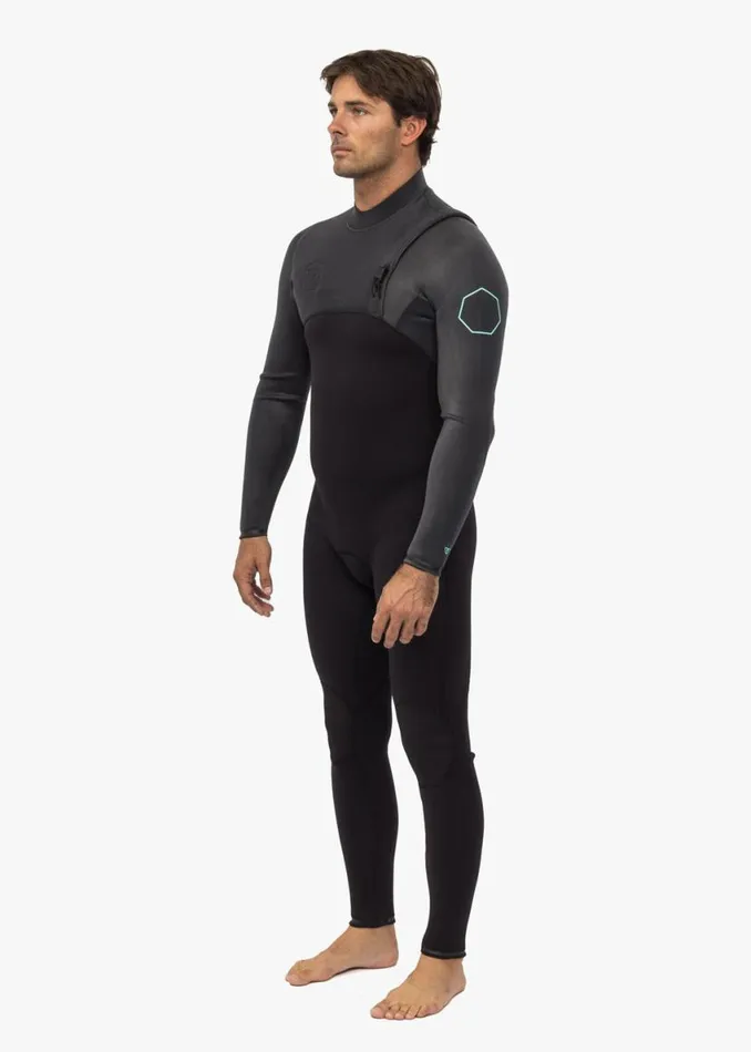 High Seas II 32 Full No Zip Wetsuit Charcoal Men Vissla Wetsuits