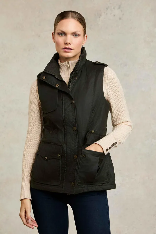 Holland Cooper Alma Wax Gilet Women Gilets