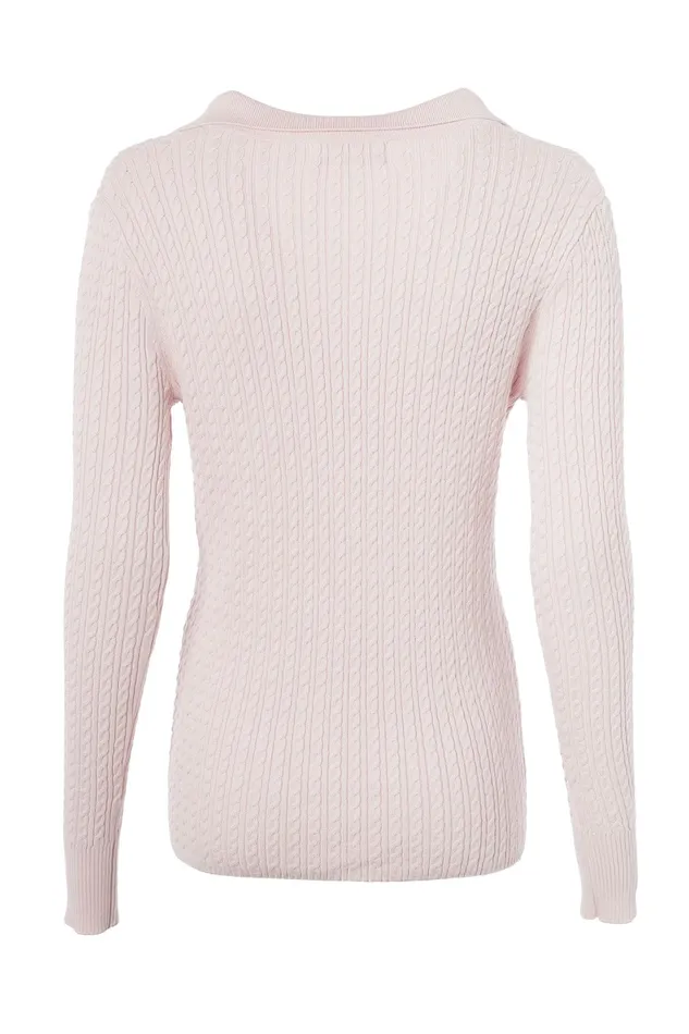 Holland Cooper Ava Knit Soft Pink Women Knitwear Holland Cooper Ava Knit Soft Pink Women Knitwear