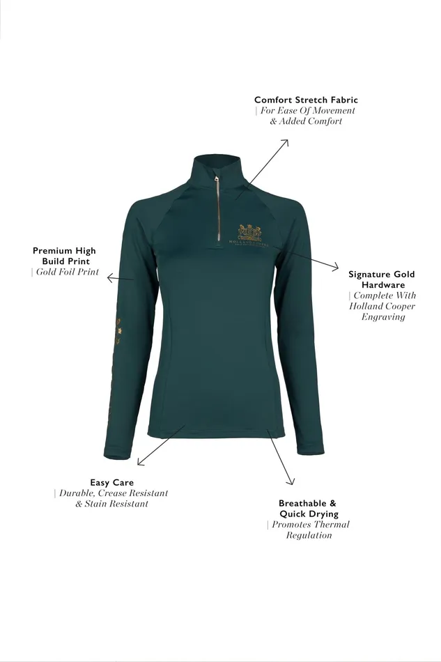 Holland Cooper Base Layer Petrol Women Base Layers Holland Cooper Base Layer Petrol Women Base Layers