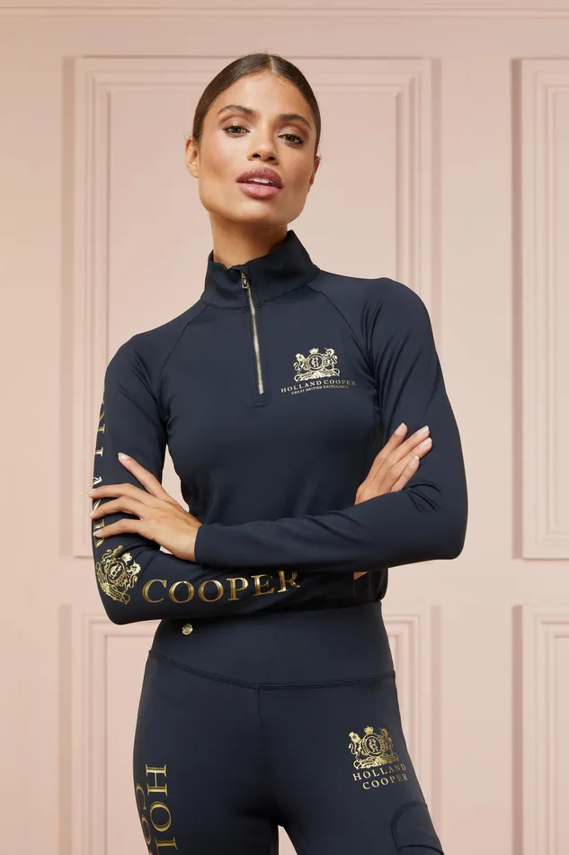 Holland Cooper Base Layer Slate Gold Women Base Layers Holland Cooper Base Layer Slate Gold Women Base Layers