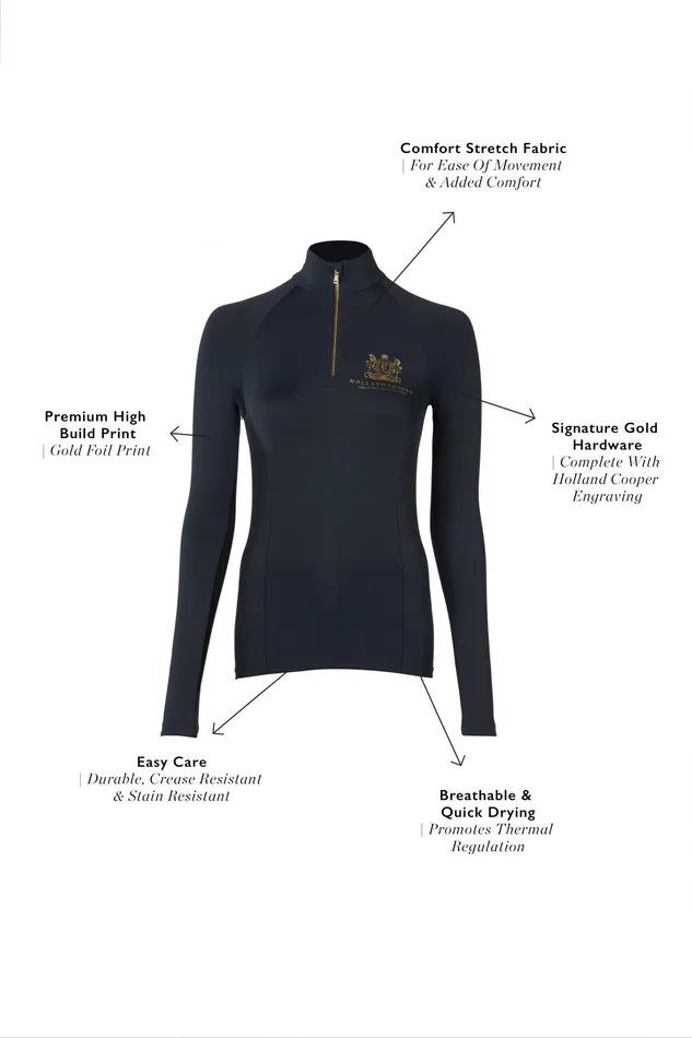 Holland Cooper Base Layer Slate Gold Women Base Layers Holland Cooper Base Layer Slate Gold Women Base Layers