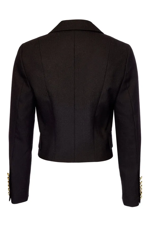 Holland Cooper Brompton Jacket Black Barathea Women Tailoring