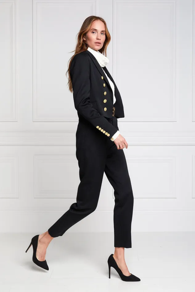 Holland Cooper Brompton Jacket Black Barathea Women Tailoring