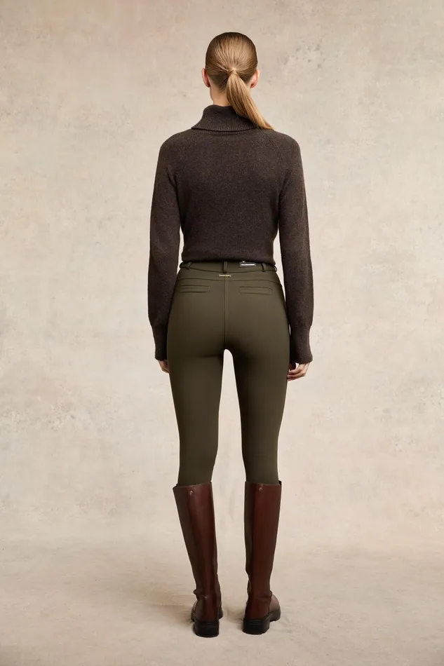 Holland Cooper Contour Trouser Dark Olive Women Trousers Holland Cooper Contour Trouser Dark Olive Women Trousers