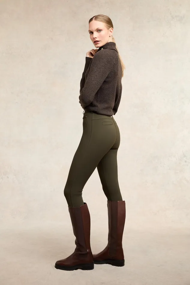 Holland Cooper Contour Trouser Dark Olive Women Trousers Holland Cooper Contour Trouser Dark Olive Women Trousers