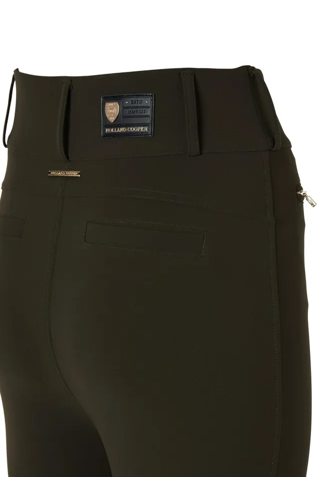 Holland Cooper Contour Trouser Dark Olive Women Trousers Holland Cooper Contour Trouser Dark Olive Women Trousers