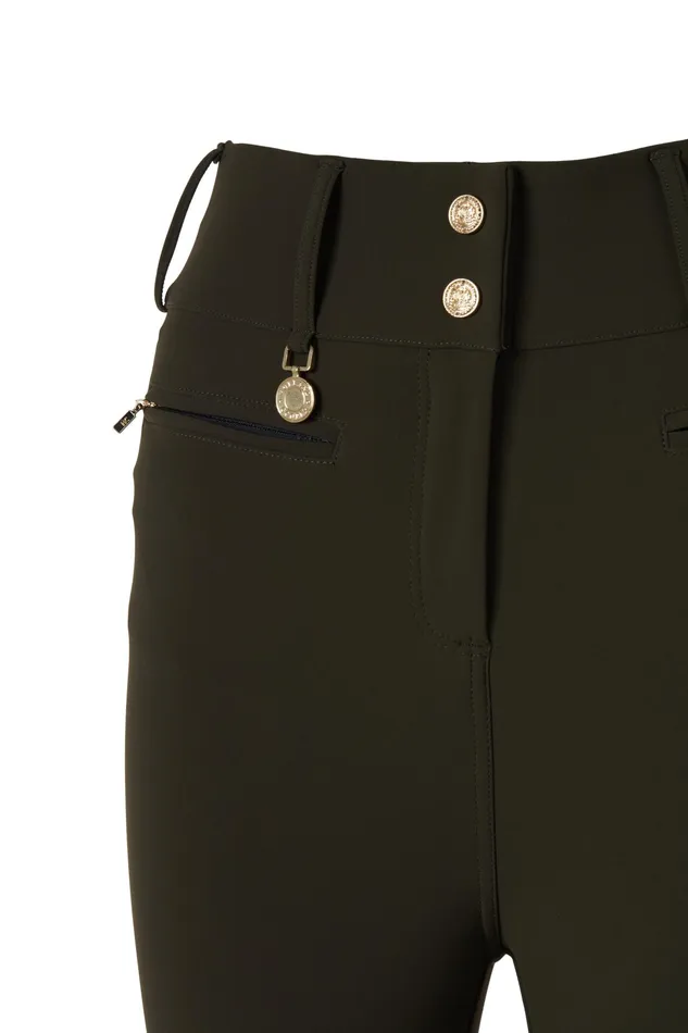 Holland Cooper Contour Trouser Dark Olive Women Trousers Holland Cooper Contour Trouser Dark Olive Women Trousers