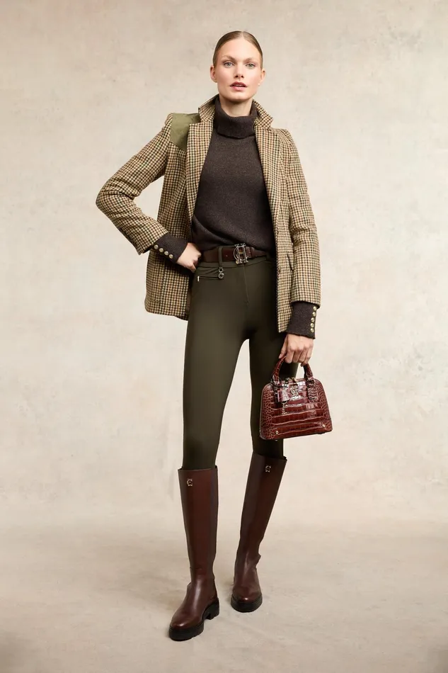 Holland Cooper Contour Trouser Dark Olive Women Trousers Holland Cooper Contour Trouser Dark Olive Women Trousers